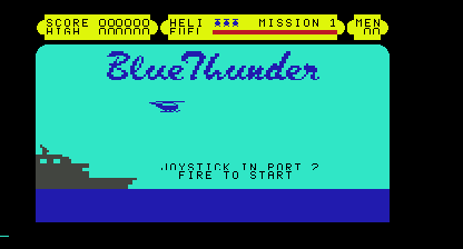 Blue Thunder Title Screen
